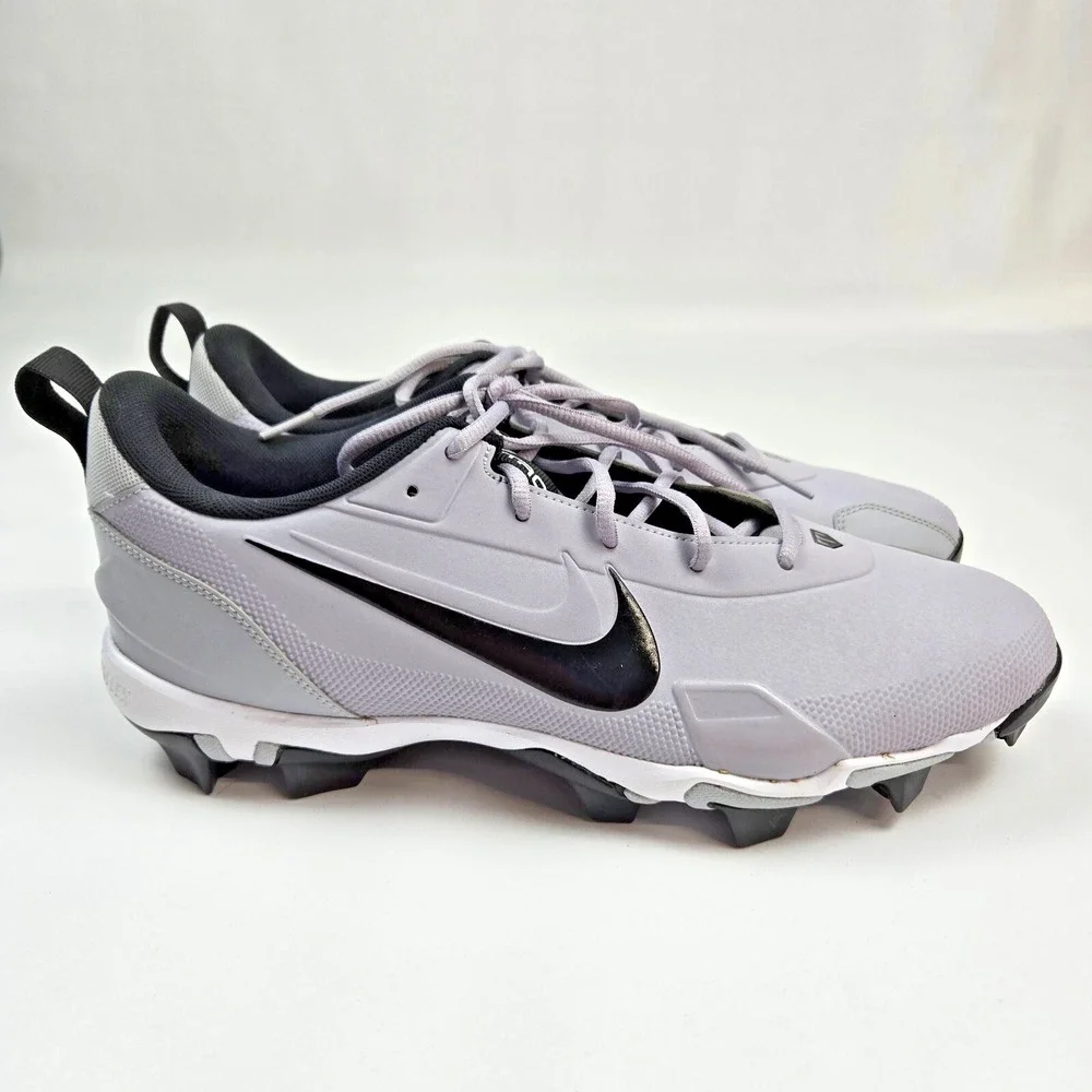 Nike Force Trout‎ 9 Keystone Grey White Cleats Mens Size 12 FB9728-002